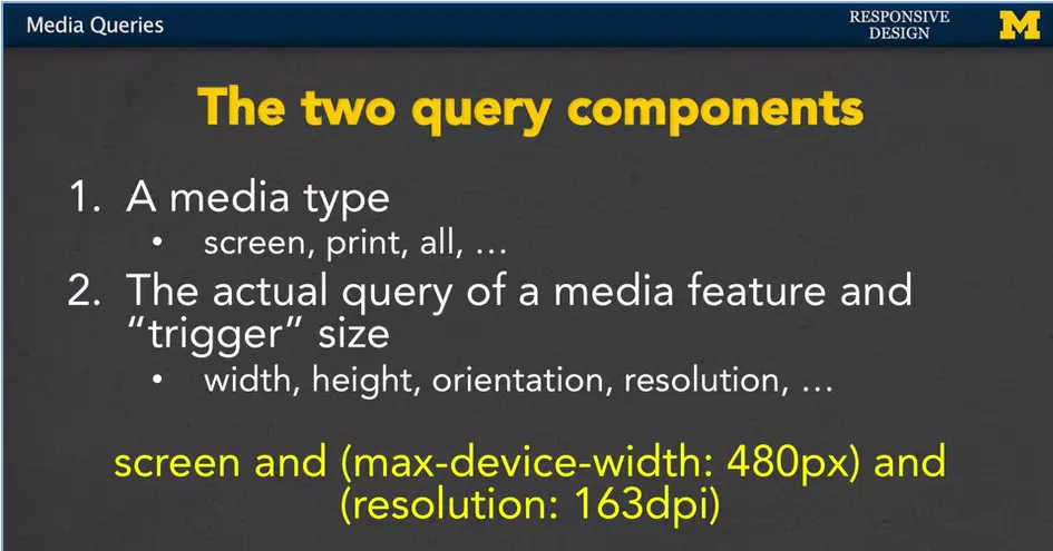 The two query components.