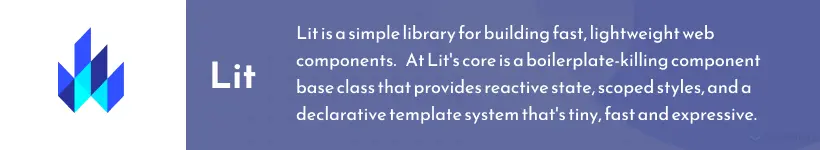 Lit front-end framework.