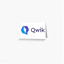 "Qwik Logo" Greeting Card by cosimochellini | Redbubble.