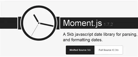 Moment JS logo vector.