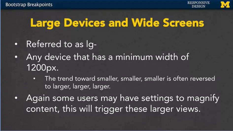 Large Devices and Wide Screens.