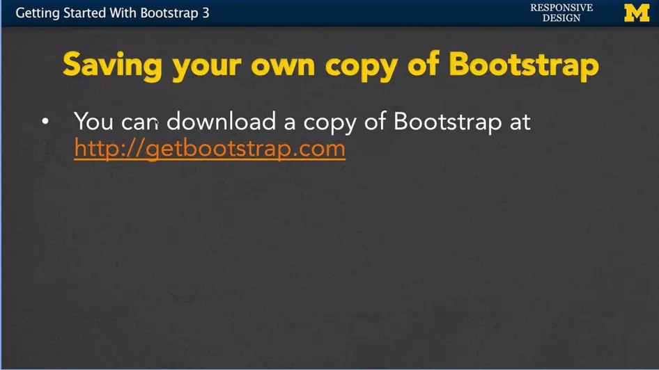 Saving your own copy of Bootstrap.