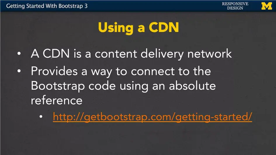 Using a CDN.