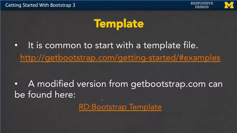 Template: http://getbootstrap.com/getting-started/#examples.