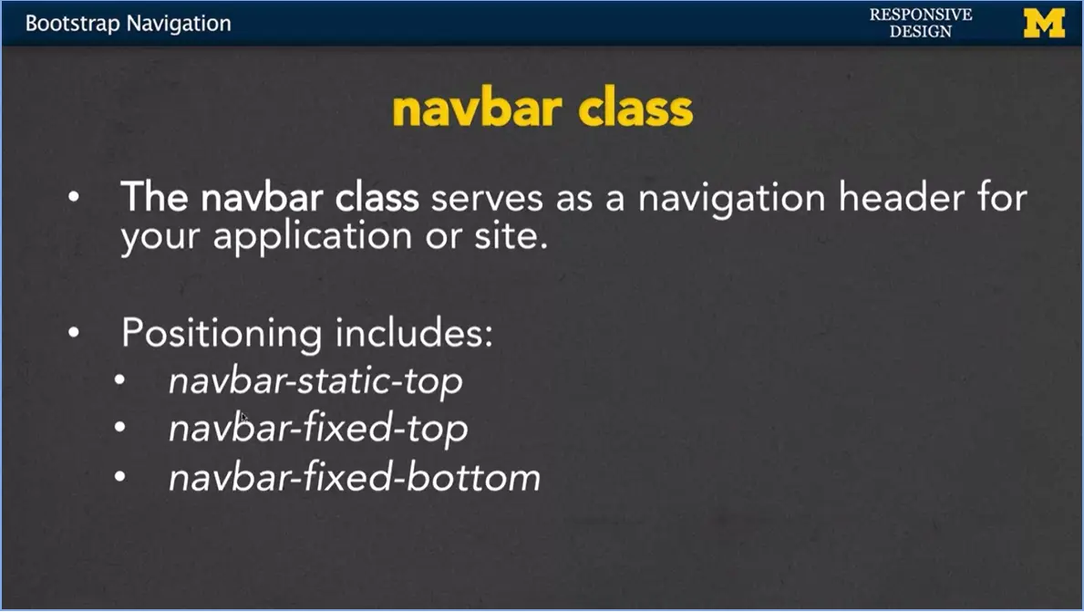 navbar class.