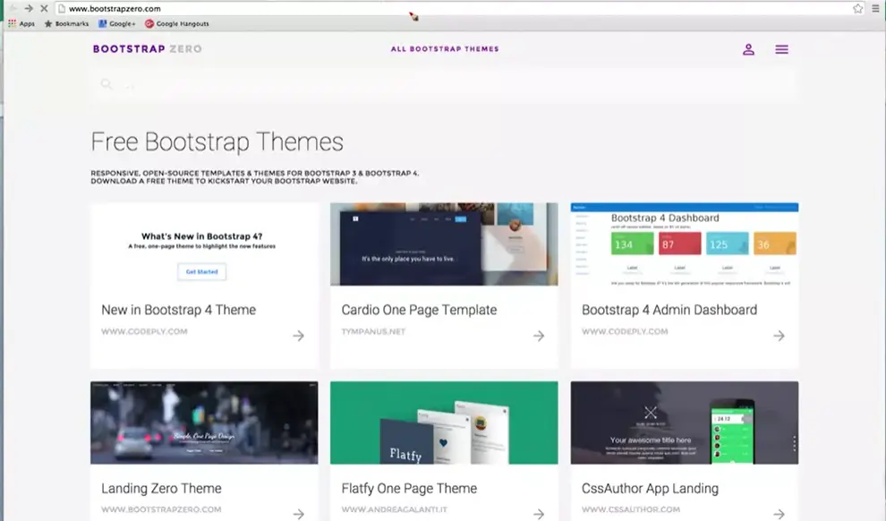 Free themes - bootstrapzero.com.