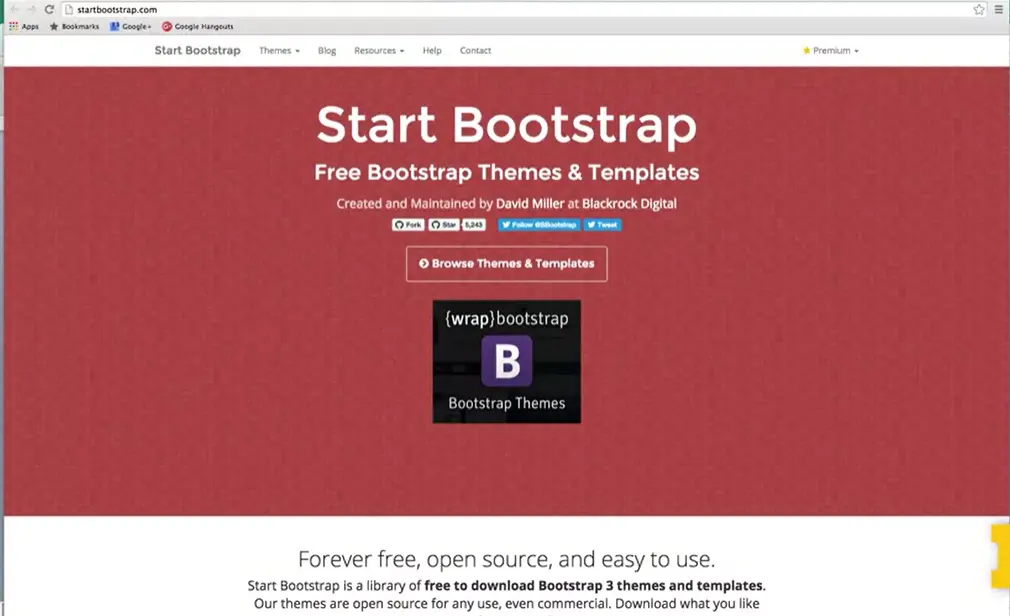 Start Bootstrap - Themes & Templates.