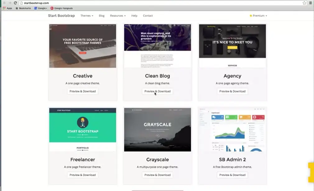 Start Bootstrap - Themes & Templates.