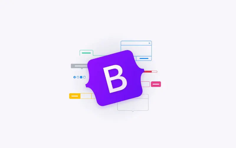 Bootstrap v5 logo - drifting ruby.